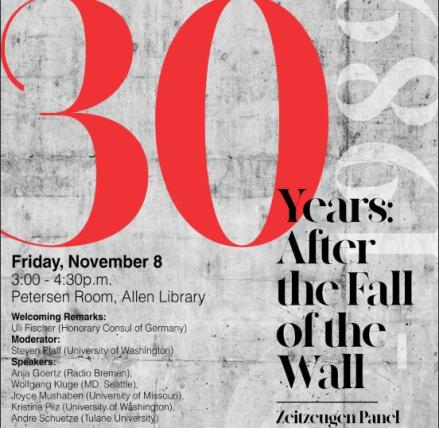 30 Years: After the Fall of the Wall event poster