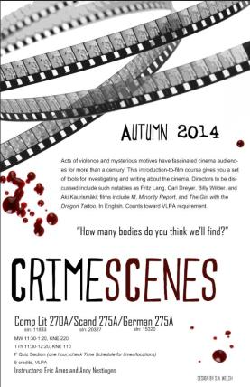 Crime Scenes German course poster
