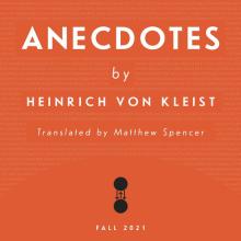 Anecdotes by Heinrich von Kleist book cover