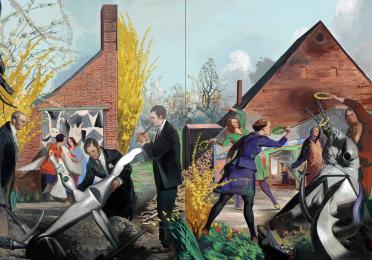 Neo Rauch Fundgrube, 2011 German 120 course flyer image: Neo Rauch Fundgrube, 2011
